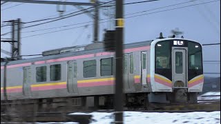 E129系B9編成【4K】信越本線上り普通444M