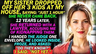 20. My Sister Dropped Off Her 3 Kids At My House, Saying, Just 1 hour. 12 Years Later She Sued Me
