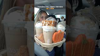 panera fall menu taste test / review 🎃🍂🧋🧡🍪 #panera #tastetest #falldrinks #fall #foodreview