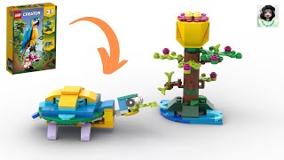 TURTLE Lego creator 31136 ideas How to alternative build