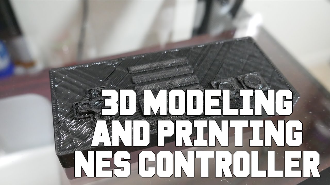 Speed Art 3d Modeling Nintendo NES Controller To 3d Printed Result
