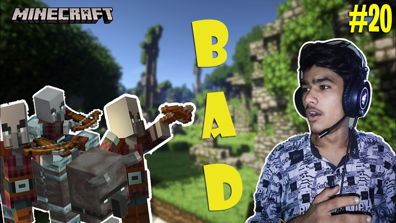 Pillagers Raid In my Village l Minecraft Survival Series#20 ll - YouTube