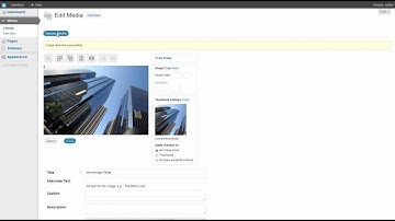 Wordpress CMS Tutorial - Cropping Images in the Media Library