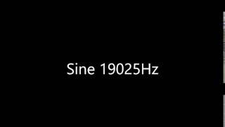 Sine 19025Hz Audio Only