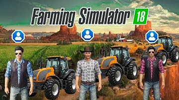 3 multiplayer gameplay in this video in fs18 |fs18 multiplayer |collect bales 3 player |Timelapse |