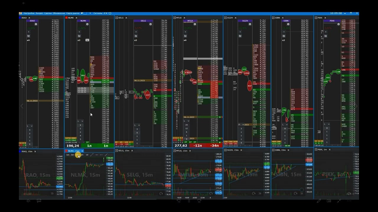 Открытие 06.11.23 IRAO NLMK SELG MTLR SGZH SIBN PIKK
