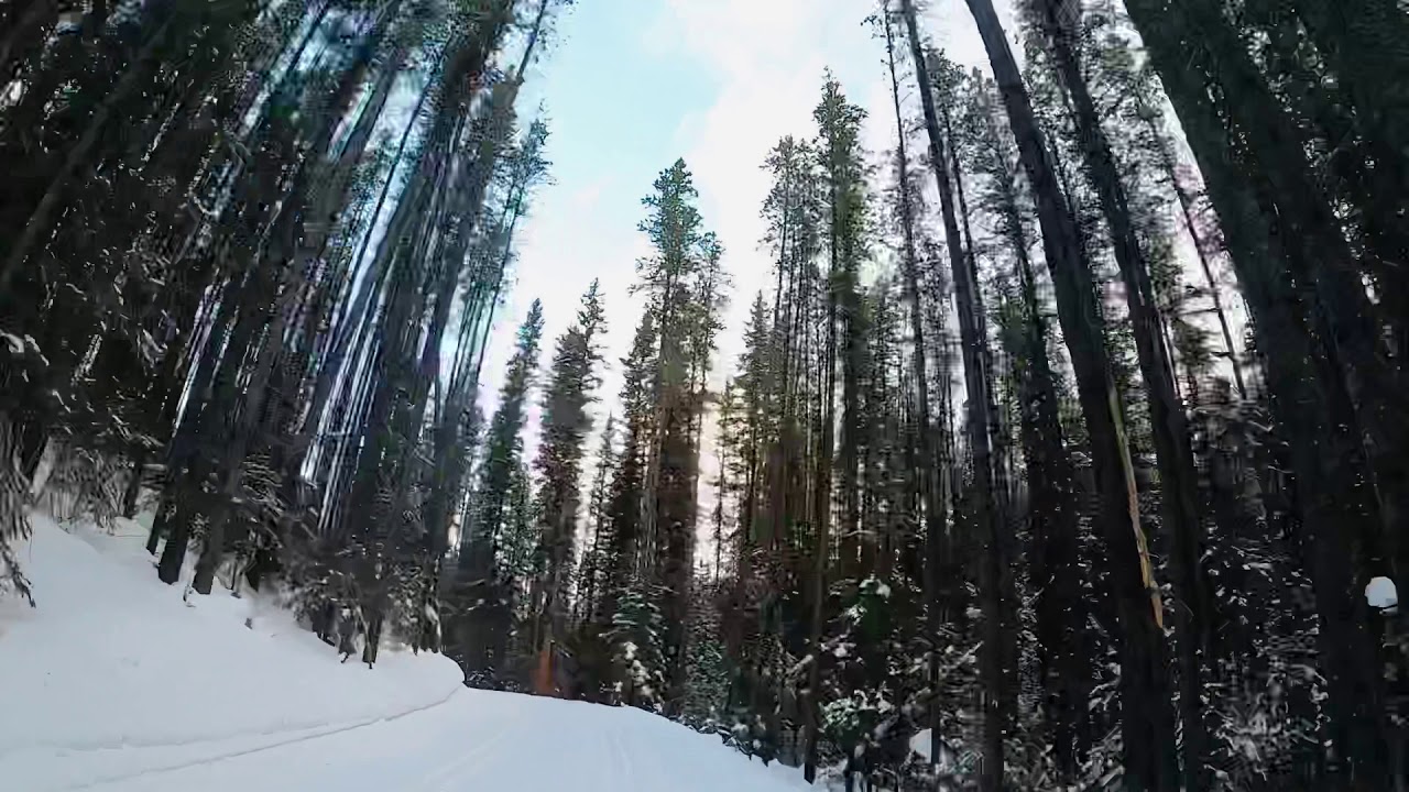 Cross country skiing timelapse