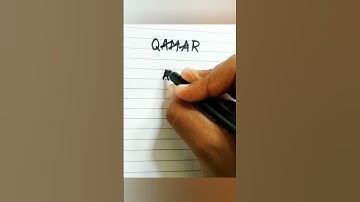 Qamar name logo 💥 for my subscriber #shortvideo #viral#pleasesubscribe🙏🙏