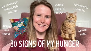 30 Things I Identified as Signs I was Hungry// ED Recovery