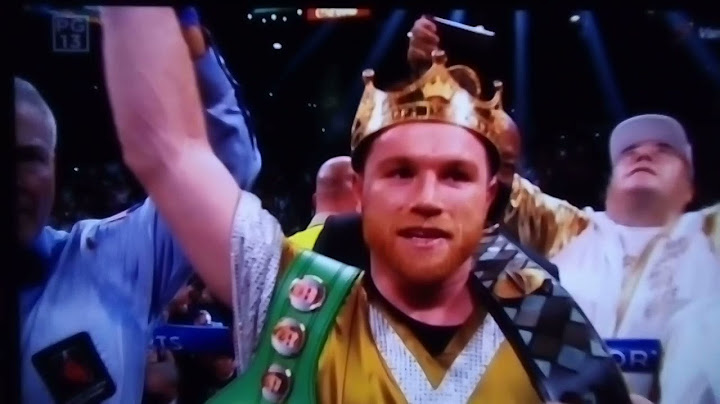CROWNED king POUND 4 POUND undisputed super middleweight Canelo Alvarez