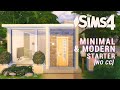 Tiny Modern & Minimal • Starter Home | Under 15k || NO CC | Stop Motion Build | Sims 4