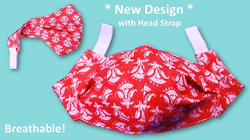 DIY Fabric Face Mask Sewing Tutorial, Head Strap Breathable Face Mask | How to Make Face Mask Cloth