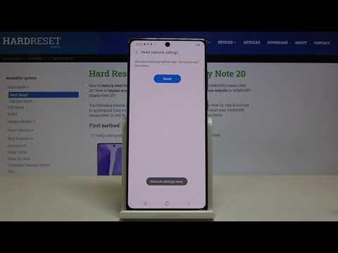 How to Reset Network Settings in SAMSUNG Galaxy Note 20 – Reset Network Preferences