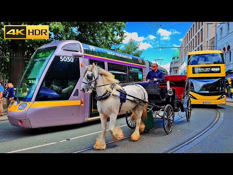 DUBLIN CITY IRELAND SUMMER 4K WALKING TOUR JULY 2023