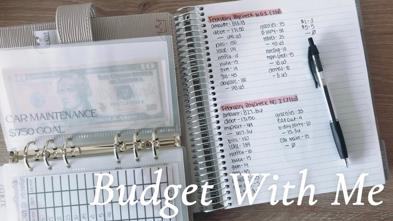 Budget With Me | February Paycheck No. 2 | Full Time Employee | Biweekly Paid | Low Income 