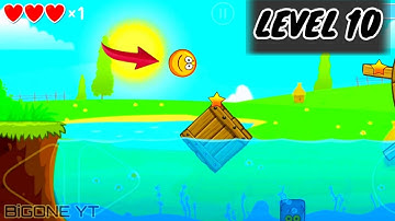 Red Ball 4 Level 10 Playthrough / Walkthrough Video || Yellow Ball || 🌕