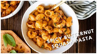 Spicy Butternut Squash Pasta | This Savory Vegan image