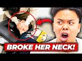 Woman with broken neck gets cracked   chiropractor back pain relief  dr tubio
