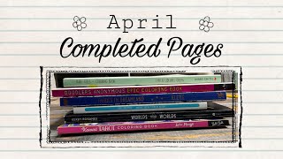 April 2024 Completed Pages