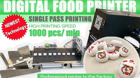 #Candy Marshmallow print One pass color #foodprinter