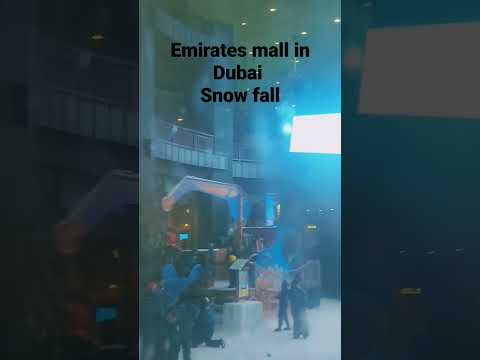 dubai snow fall in emirates mall #ytshorts #viral #viralvideo #shorts