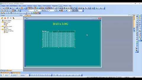 How to Create Datalog in GS-HMI with Simulation||Sample Video