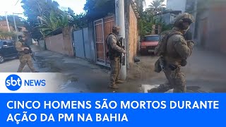 Ação da PM deixa 5 mortos na região metropolitana de Salvador | SBTNewsnaTV (22/09/23)
