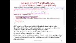 e90 Cloud Computing, HU Simple Workflow Service