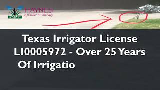 Irrigation And Sprinkler Repair Allen And Fairview  Residential And Commercial