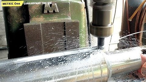 How to make long keyway on Milling machines