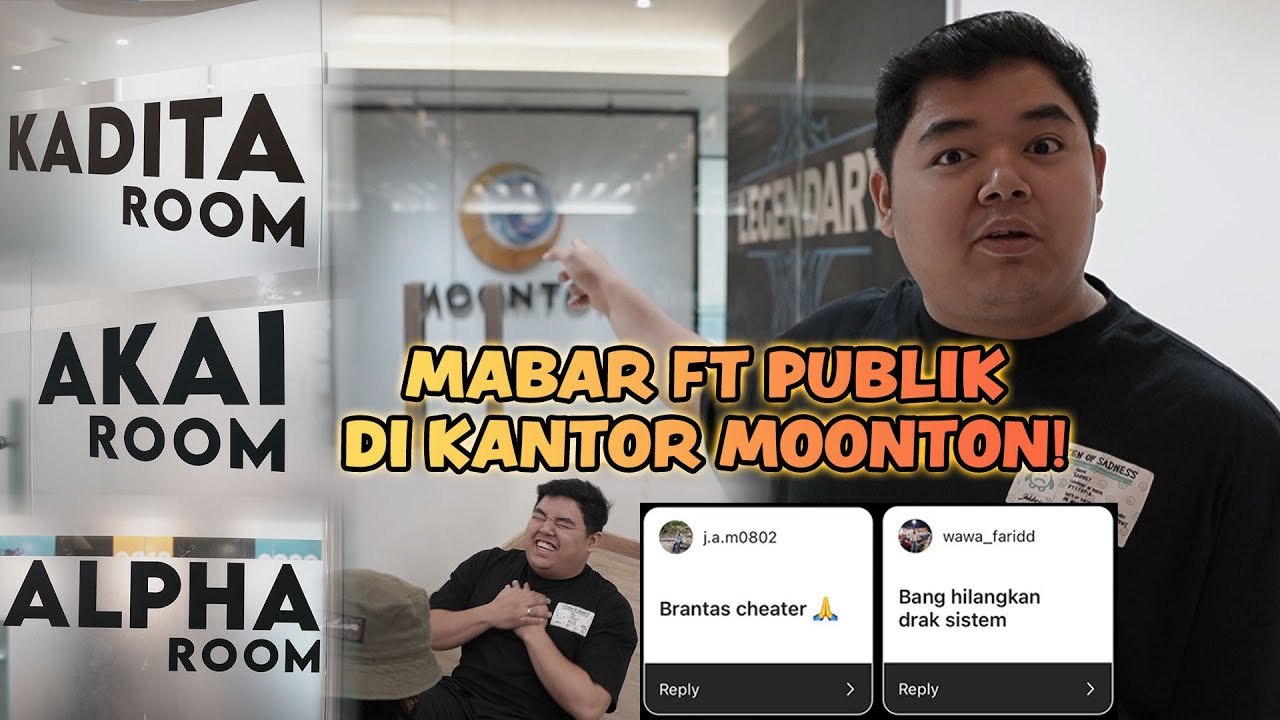 MABAR PUBLIC DI KANDANG MLBB INDO VLOG KANTOR MOONTON INDONESIA R7 