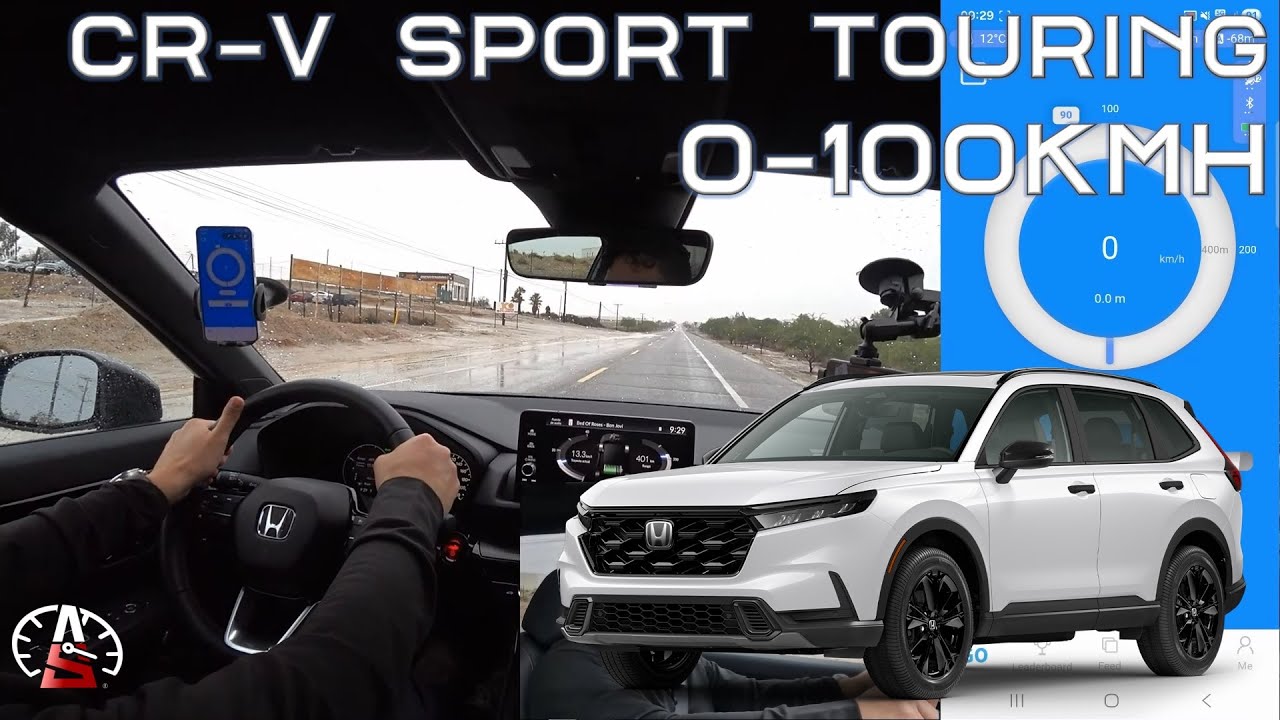Honda CR-V Sport Touring AWD Híbrida 0 a 100km/h (0-62MPH) y Frenado 