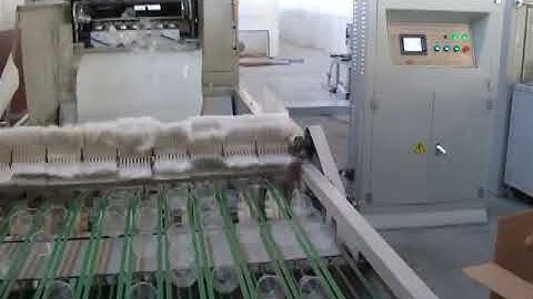 Dây chuyền làm cốc nhựa , xếp và đóng gói tự động .