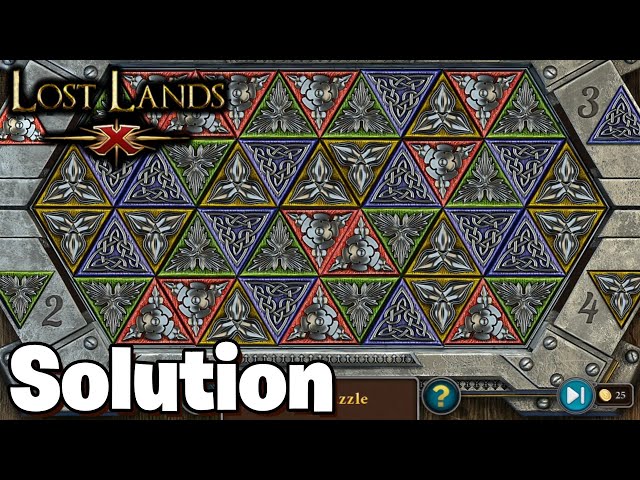 Lost Lands 10 - Mini Game 22 Disable all chains || Solution [Five