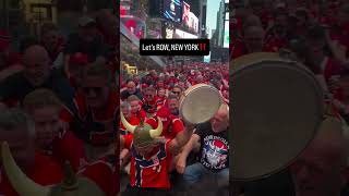 Norwegian vikings have entered Times Square #football #norway #rowrow #worldcup2026