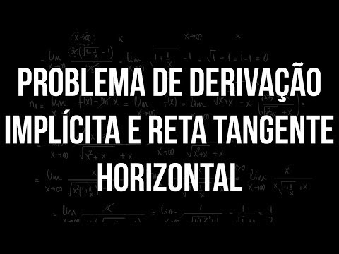 Vídeo: É uma tangente horizontal diferenciável?