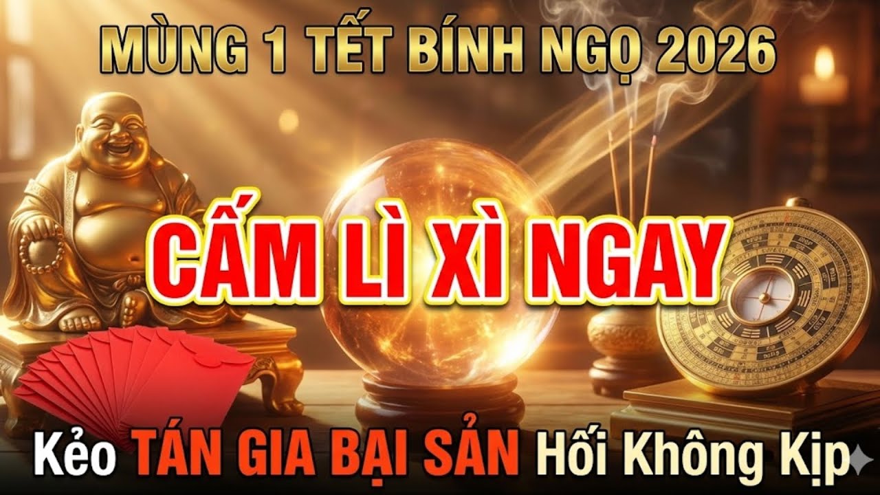 MÙNG 1 TẾT 2026 CẤM KỴ LÌ XÌ KIỂU NÀY KẺO RƯỚC HỌA SÁT THÂN TÁN GIA BẠI SẢN TRẮNG TAY
