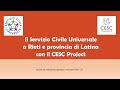 I Progetti di Servizio Civile Universale nel LAZIO con il CESC Project - Bando 2021-22