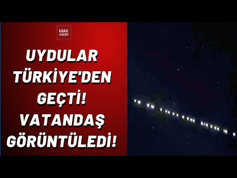 Starlink Uyduları Türkiye Üzerinden Geçti! İşte O Görüntüler...