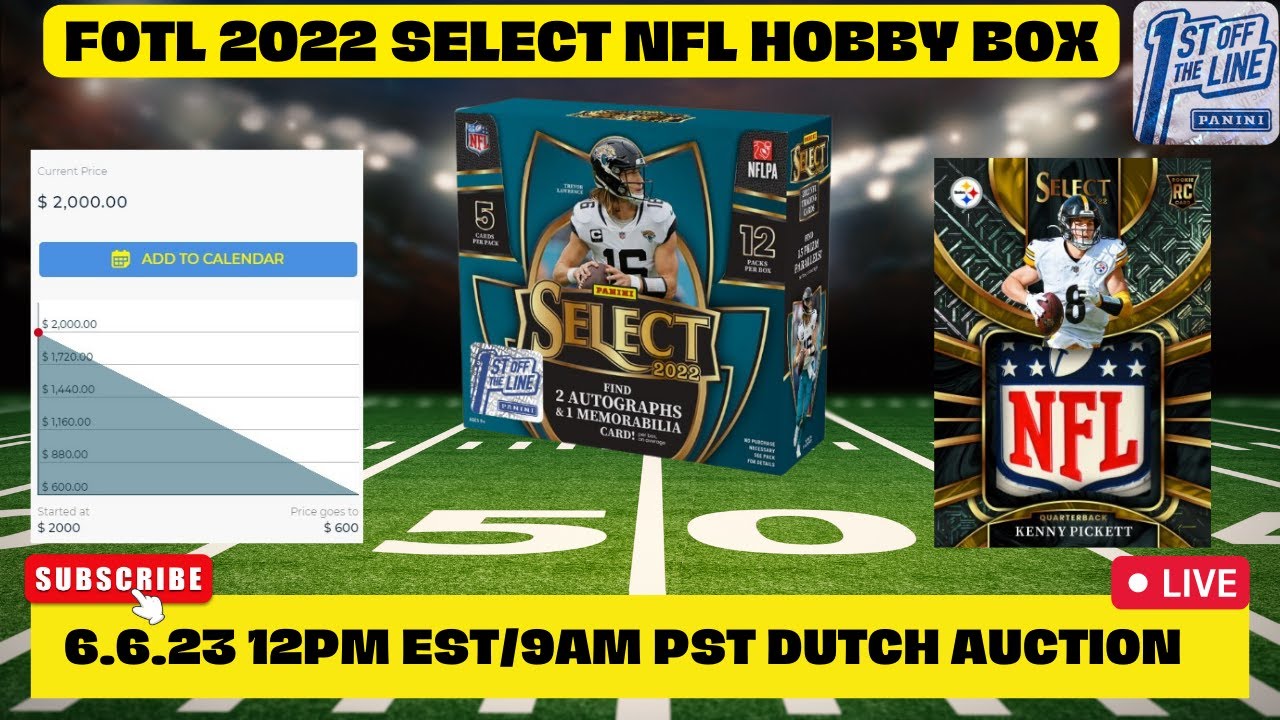 FOTL 2022 SELECT NFL HOBBY BOX DUTCH AUCTION YouTube