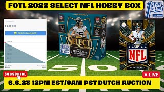 FOTL 2022 SELECT NFL HOBBY BOX DUTCH AUCTION