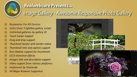 Image Gallery - Awesome Responsive Photo Gallery