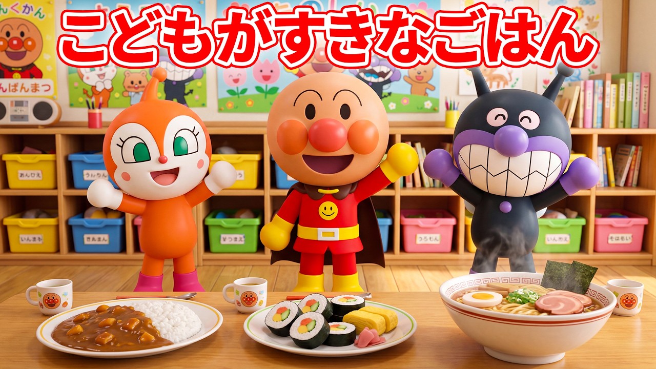 🍙 こどもがすきなごはん 🍱 アンパンマンのごはんうた 🍛 ちゃんと朝ごはんを食べようね 🍳 ようちえんのアンパンマン 🎒 赤ちゃんが喜ぶ歌 🍼 子供の歌 #アンパンマン #anpanman