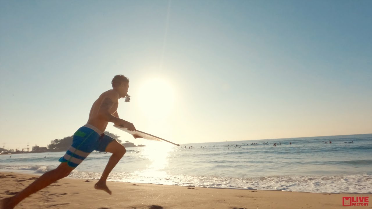 송정 스킴보드 skimboarding small waves in South Korea YouTube