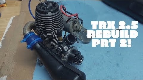 How to rebuild a nitro engine (Traxxas TRX 2.5) part 2, porting, polishing, and re-assembly + revs!