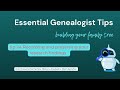 Tip 24 Recording and preserving family history in PowerPoint