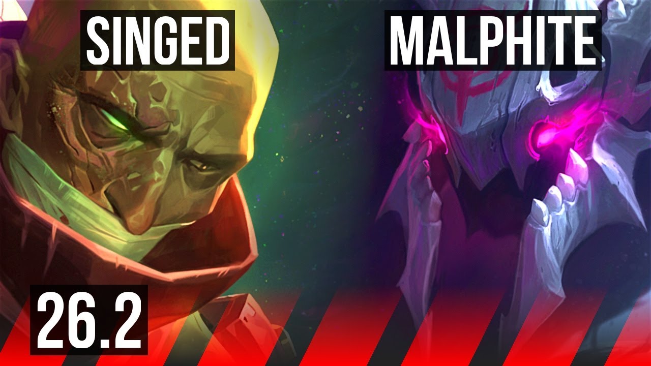 SINGED vs MALPHITE (TOP) | EUW Challenger | 26.2