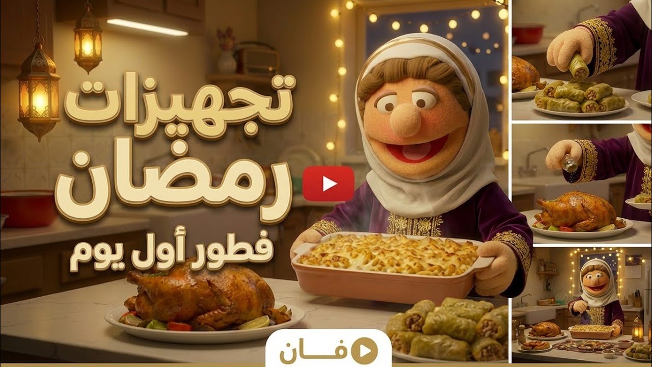 سحور🧆 وفطار 🥘ولمة عيلة مع ماما مرمر وبابا سماسم وشوشو 🥰 تفاصيل رمضان 2026  