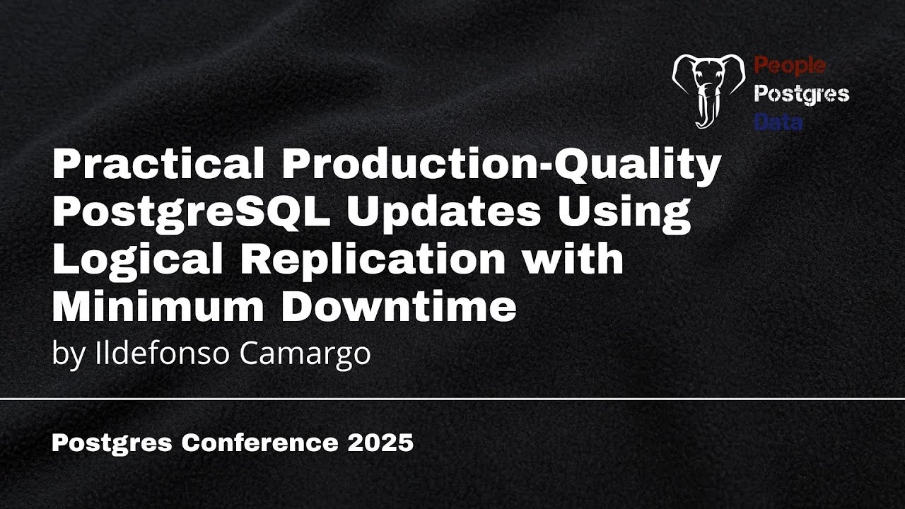 PostgreSQL Upgrades with Logical Replication & Minimal Downtime ...