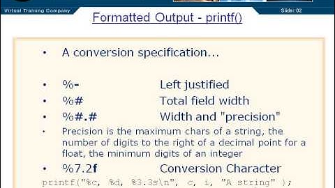 08.03.Formatted Output-Printf PT1